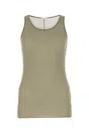 Ami Alexandre Mattiussi Ami Paris Dove Grey Viscose Blend Tank Top