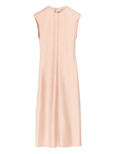 Ami Alexandre Mattiussi Sleeveless Knee Length Dress With Seam Design In Pink