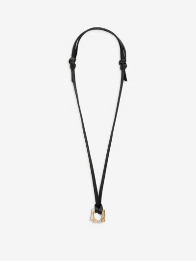 Ami Alexandre Mattiussi Ami Paris Dune Square Necklace In Gold