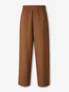 Ami Alexandre Mattiussi Ami Paris Elastic Wool Trousers In Brown
