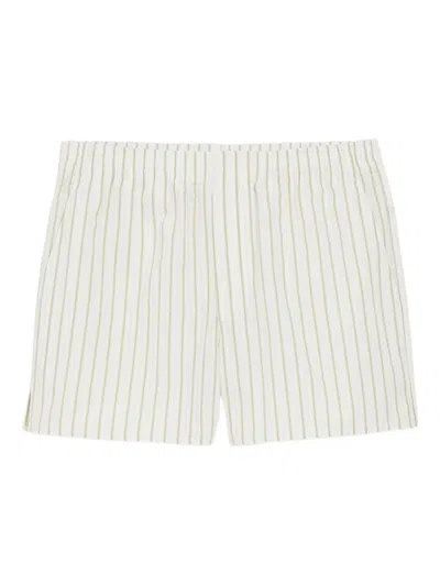 Ami Alexandre Mattiussi Ami Paris Elasticated Shorts In White