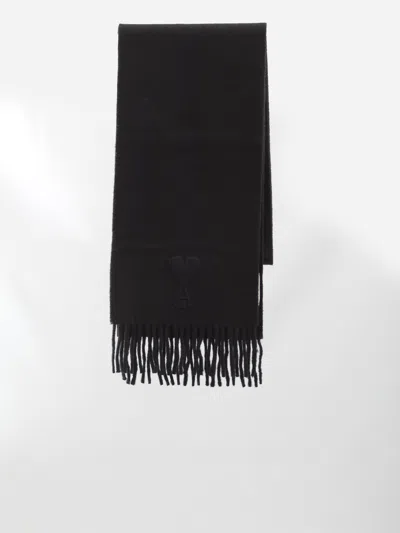 AMI ALEXANDRE MATTIUSSI AMI PARIS EMBOSSED AMI DE COEUR SCARF