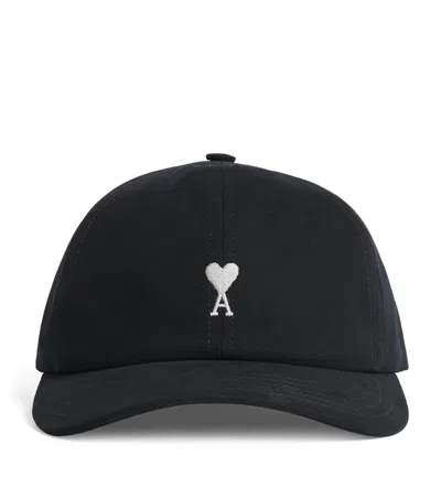 Ami Alexandre Mattiussi Ami Paris Embroidered Logo Baseball Cap In Black