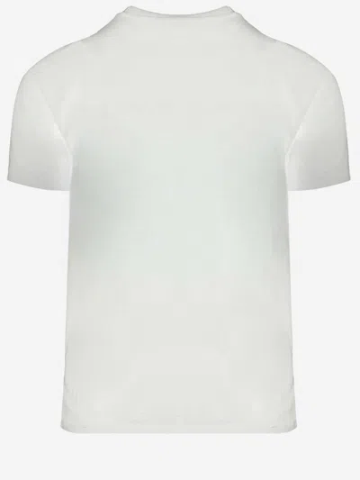 Ami Alexandre Mattiussi Ami Paris Embroidered Logo T-shirt In White
