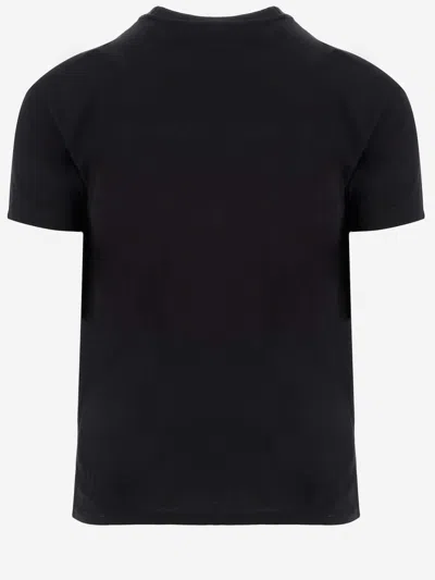 Ami Alexandre Mattiussi Ami Paris Ami De Coeur Embroidered T-shirt In Black