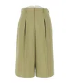 Ami Alexandre Mattiussi Ami Paris Pin Tuck Bermuda Shorts In Nude
