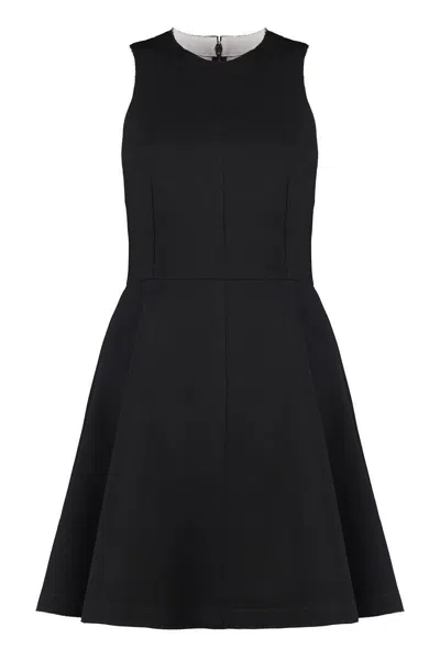 AMI ALEXANDRE MATTIUSSI AMI PARIS FLARED CRÈPE DRESS
