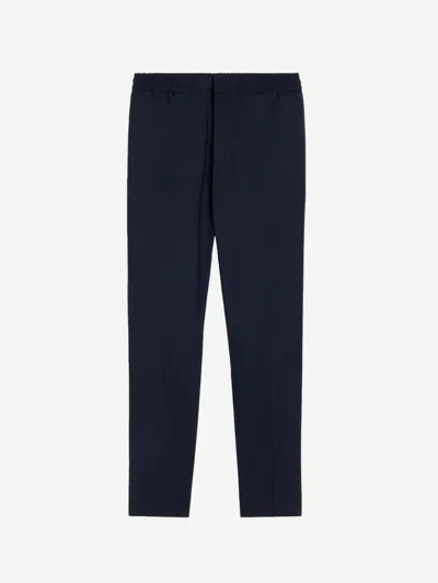 Ami Alexandre Mattiussi Ami Paris Formal Wool Pants In Midnight Blue