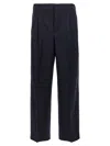 Ami Alexandre Mattiussi Loose Fit Pants With Straight Cut In Blue
