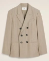 Ami Alexandre Mattiussi Double Breasted Jacket Neutrals For Men In Neutral