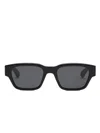 Ami Alexandre Mattiussi Ami Paris Rectangular Sunglasses In Black Black