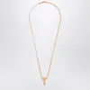 Ami Alexandre Mattiussi Ami Paris Gold Ami De Coeur Necklace Men In Gold