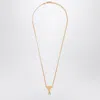 Ami Alexandre Mattiussi Ami Paris Gold Ami De Coeur Necklace Men In Gold
