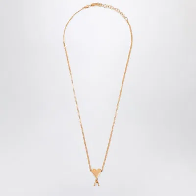 AMI ALEXANDRE MATTIUSSI AMI PARIS  GOLD AMI DE COEUR NECKLACE