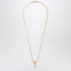 Ami Alexandre Mattiussi Ami Paris Gold Ami De Coeur Necklace Men In Silver