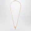 Ami Alexandre Mattiussi Ami Paris Gold Ami De Coeur Necklace Men In Gold