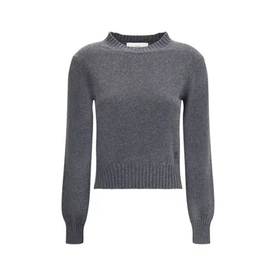 Ami Alexandre Mattiussi Ami Paris Gray Cashmere Women's Sweater