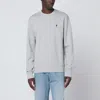 Ami Alexandre Mattiussi Grey Ami De Coeur Sweatshirt In Gold