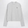 Ami Alexandre Mattiussi Ami Paris Grey Ami Paris De Coeur Sweatshirt In Gray