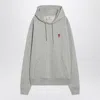 Ami Alexandre Mattiussi Ami Paris Grey Organic Ami Paris De Coeur Sweatshirt In Gray