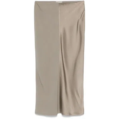 Ami Alexandre Mattiussi Ami Paris Grey Skirts - Straight Skirts Women In Gray