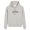 Ami Alexandre Mattiussi Ami Paris Logo Cotton Hoodie In Gray