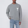 Ami Alexandre Mattiussi Sweater Ami Paris Men Color Grey In Gray