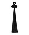 Ami Alexandre Mattiussi Sash Silk Cropped Top In Black