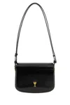 Ami Alexandre Mattiussi Ami Paris Women Leather Shoulder Bag With Logo Monogram In Black