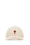 Ami Alexandre Mattiussi Ami Women Ivory Canvas Baseball Cap