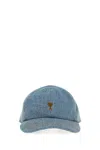 Ami Alexandre Mattiussi Ami Paris Denim Baseball Cap In Blue