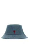 Ami Alexandre Mattiussi Ami Women Denim Bucket Hat In Green
