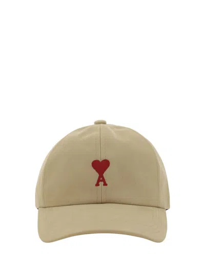 Ami Alexandre Mattiussi Ami Paris Hats E Hairbands In Beige