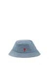 Ami Alexandre Mattiussi Ami Paris Ami De Coeur Embroidery Bucket Hat In Blue