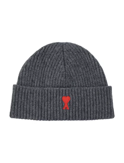 Ami Alexandre Mattiussi Ami Paris Hats Grey In Gray