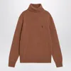 Ami Alexandre Mattiussi Ami Paris Hazelnut Ami De Coeur Turtleneck Sweater