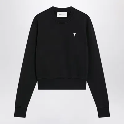 Ami Alexandre Mattiussi Ami Paris Heart Applique Crew-neck Sweatshirt In Blue