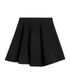 Ami Alexandre Mattiussi Virgin Wool Skater Mini Skirt In Black