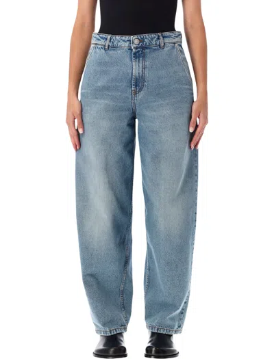 Ami Alexandre Mattiussi Ami Paris High-rise Straight-leg Jeans In Blue Used