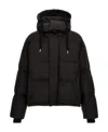 Ami Alexandre Mattiussi Ami Paris Hooded Drawstring Down Jacket In Black