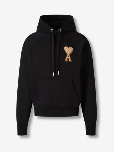 AMI ALEXANDRE MATTIUSSI AMI PARIS HOODED LOGO SWEATSHIRT