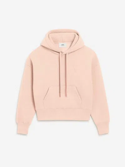 Ami Alexandre Mattiussi Ami Paris Hooded Sweatshirt Cotton In Pink