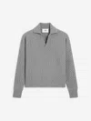 Ami Alexandre Mattiussi Prada Black Nappa Leather Reversible Bomber Jacket In Gray