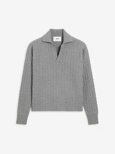 AMI ALEXANDRE MATTIUSSI AMI PARIS POLO NECK SWEATER