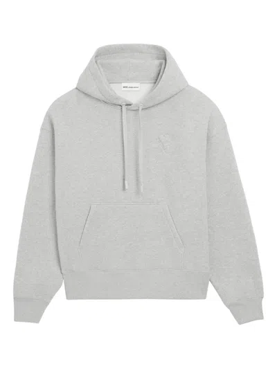 Ami Alexandre Mattiussi Ami Paris Hoodie In Grey