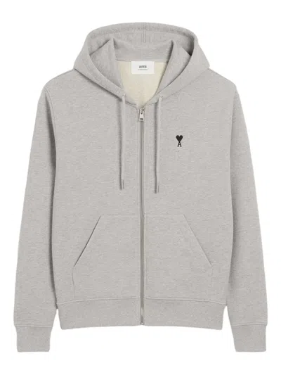 Ami Alexandre Mattiussi Ami Paris Hoodie In Grey