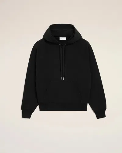 Ami Alexandre Mattiussi Ami Paris Hoodie With Tonal Embossed Ami De Coeur In Black