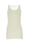 Ami Alexandre Mattiussi Ami Paris Ivory Viscose Blend Tank Top In Gray