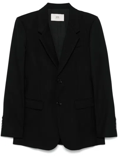 Ami Alexandre Mattiussi Ami Paris Jacket In Navy Blue