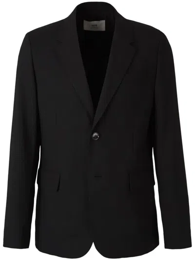 Ami Alexandre Mattiussi Ami Paris Black Virgin Wool Clothing Jackets